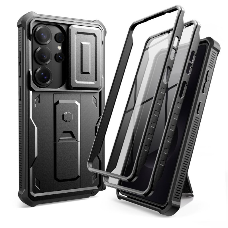 TECH-PROTECT KEVLAR CAM+ 2-SET кейс с броня за Samsung Galaxy S26 Ultra BLACK (2 части) - TECH-PROTECT KEVLAR CAM+ 2-SET кейс с броня за Samsung Galaxy S26 Ultra BLACK (2 части) - 5906302352418