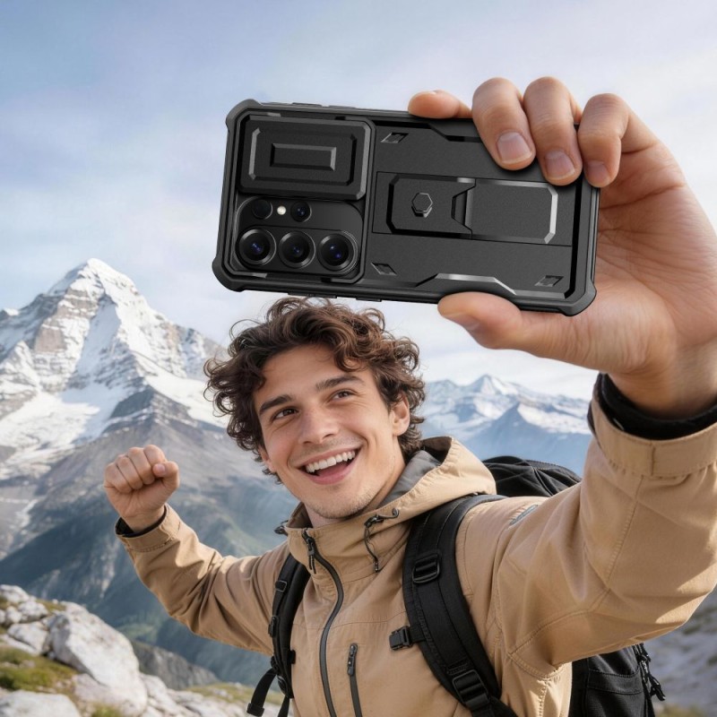 TECH-PROTECT KEVLAR CAM+ 2-SET кейс с броня за Samsung Galaxy S26 Ultra BLACK (2 части) - TECH-PROTECT KEVLAR CAM+ 2-SET кейс с броня за Samsung Galaxy S26 Ultra BLACK (2 части) - 5906302352418