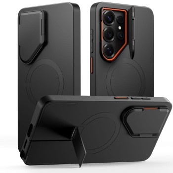 TECH-PROTECT KEVLAR AURA MAGSAFE за Samsung Galaxy S26 Ultra Black/Orange (гръб)
