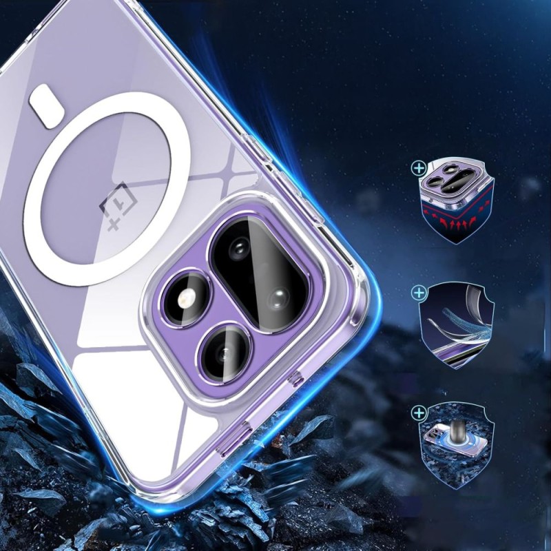 Tech-Protect Flexair Hybrid MagSafe за OnePlus 15 Clear (прозрачен) - Tech-Protect Flexair Hybrid MagSafe за OnePlus 15 Clear (прозрачен) - 5906302352463