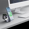 Tech-Protect A48 3в1 магнитна MagSafe безжична зарядна станция 25W, Qi2.2, тъмносив - Tech-Protect A48 3в1 магнитна MagSafe безжична зарядна станция 25W, Qi2.2, тъмносив - 5906302352531