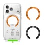 TECH-PROTECT MMP-210 Магнитен MagSafe пръстен 2 броя Black & Cosmic Orange