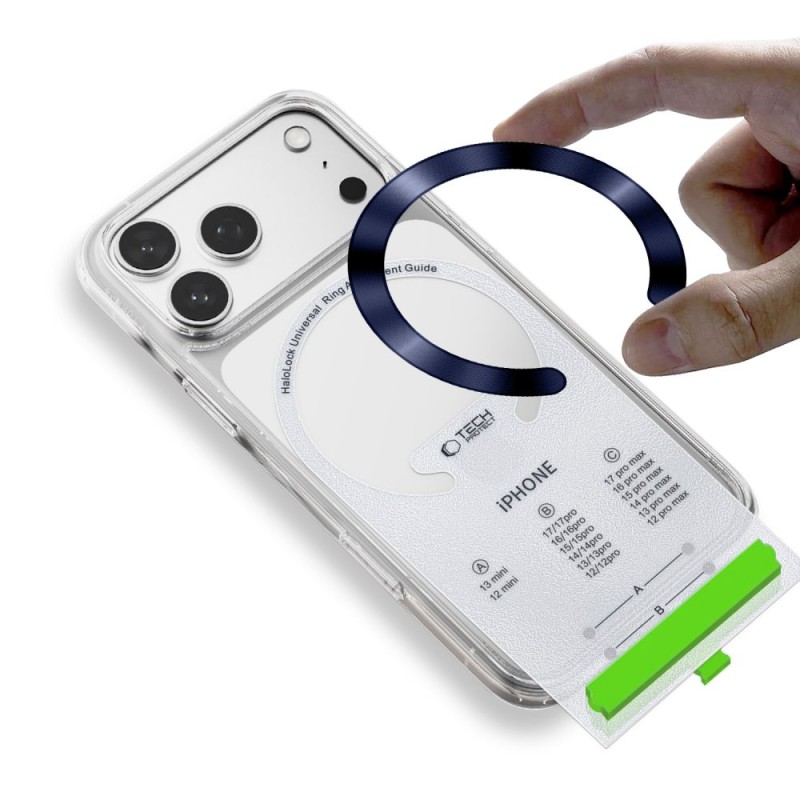 Tech-Protect MMP-210 Магнитен MagSafe пръстен 2 броя Deep Blue & Silver - Tech-Protect MMP-210 Магнитен MagSafe пръстен 2 броя Deep Blue & Silver - 5906302352555