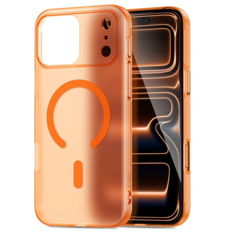 TECH-PROTECT MAGSLIM Magsafe калъф за iPhone 17 Pro мат / космическо оранжево - TECH-PROTECT MAGSLIM Magsafe калъф за iPhone 17 Pro мат / космическо оранжево - 5906302352562