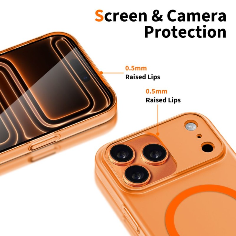 TECH-PROTECT MAGSLIM Magsafe калъф за iPhone 17 Pro мат / космическо оранжево - TECH-PROTECT MAGSLIM Magsafe калъф за iPhone 17 Pro мат / космическо оранжево - 5906302352562