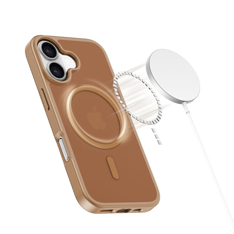 TECH-PROTECT BASICMAG MagSafe iPhone 17 матов кафяв калъф (SKU: 5906302352609) - 5906302352609