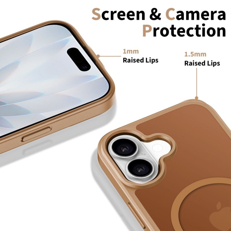 TECH-PROTECT BASICMAG MagSafe iPhone 17 матов кафяв калъф (SKU: 5906302352609) - 5906302352609