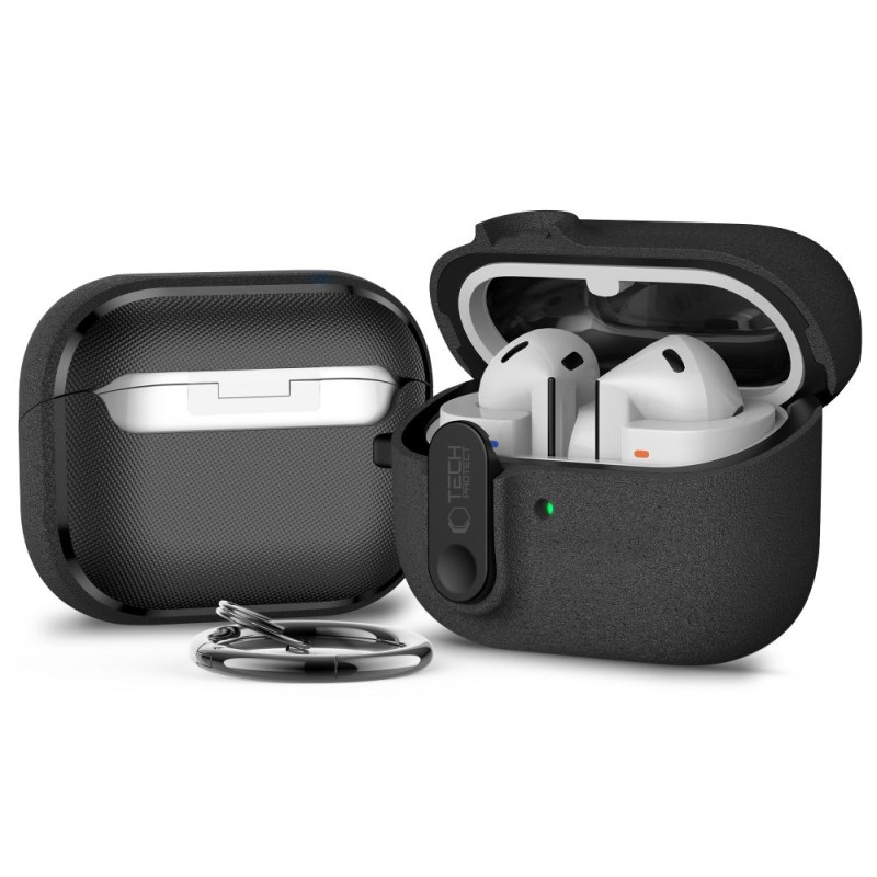TECH-PROTECT SLIM HOOK КАЛЪФ С КАРАБИНЧЕ ЗА SAMSUNG GALAXY BUDS 3 / 3 FE / 3 PRO BLACK - TECH-PROTECT SLIM HOOK КАЛЪФ С КАРАБИНЧЕ ЗА SAMSUNG GALAXY BUDS 3 / 3 FE / 3 PRO BLACK - 5906302352753