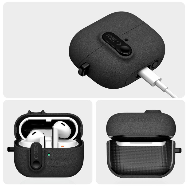 TECH-PROTECT SLIM HOOK КАЛЪФ С КАРАБИНЧЕ ЗА SAMSUNG GALAXY BUDS 3 / 3 FE / 3 PRO BLACK - TECH-PROTECT SLIM HOOK КАЛЪФ С КАРАБИНЧЕ ЗА SAMSUNG GALAXY BUDS 3 / 3 FE / 3 PRO BLACK - 5906302352753