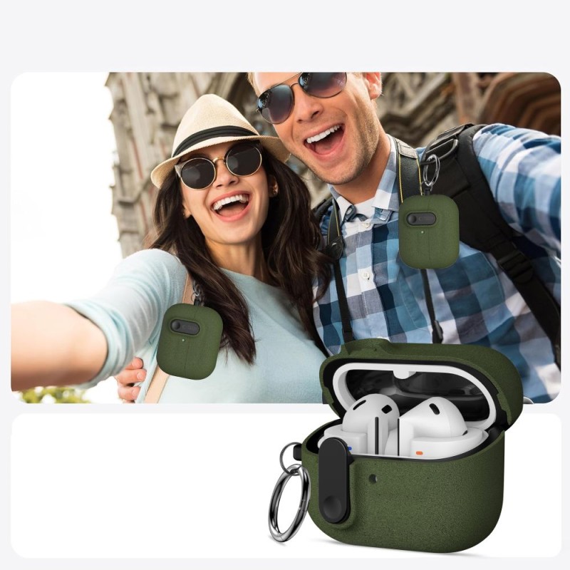 Tech-Protect Slim Hook за Samsung Galaxy Buds 3 / 3 FE / 3 Pro (маслинено зелено) - Tech-Protect Slim Hook за Samsung Galaxy Buds 3 / 3 FE / 3 Pro (маслинено зелено) - 5906302352760