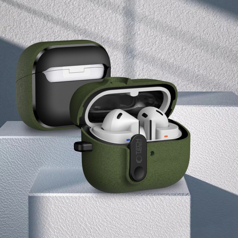 Tech-Protect Slim Hook за Samsung Galaxy Buds 3 / 3 FE / 3 Pro (маслинено зелено) - Tech-Protect Slim Hook за Samsung Galaxy Buds 3 / 3 FE / 3 Pro (маслинено зелено) - 5906302352760