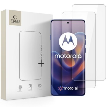 Tech-Protect HYDRO FLEX+ хидрогел фолио 2 броя за Motorola Edge 60 / 60 Pro / 60 Fusion (CLEAR)