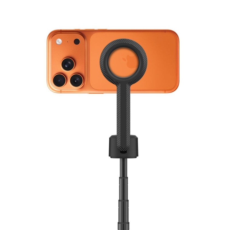 Tech-Protect L10S MagSafe Bluetooth selfie stick статив черно/оранжев - Tech-Protect L10S MagSafe Bluetooth selfie stick статив черно/оранжев - 5906302352807