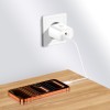 Tech-Protect NCA45W-GAN 2-портов мрежов зарядeн PD 45W / QC3.0 + Type-C кабел 100 см (бял) - Tech-Protect NCA45W-GAN 2-портов мрежов зарядeн PD 45W / QC3.0 + Type-C кабел 100 см (бял) - 5906302352814