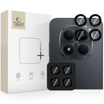 Tech-Protect Camring Fit+ предпазител за камера за Xiaomi Poco M8 Pro / Redmi Note 15 Pro 5G / Note 15 Pro+ Plus 5G (черен)