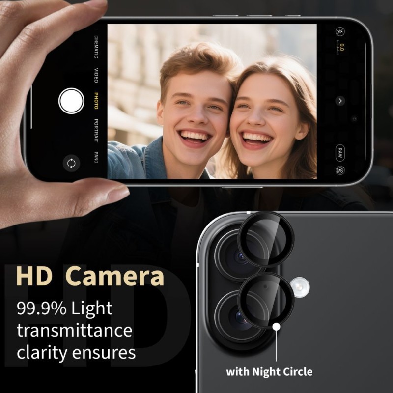 Tech-Protect Camring Fit+ предпазител за камера за Xiaomi Poco M8 Pro / Redmi Note 15 Pro 5G / Note 15 Pro+ Plus 5G (черен) - 5906302352845