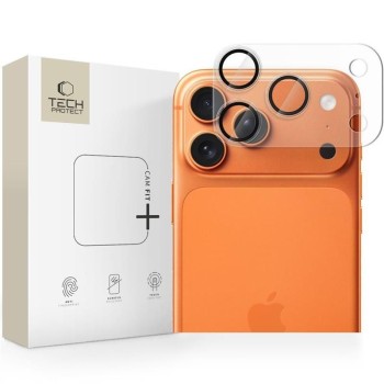 Tech-Protect Camfull Fit+ покритие за камера за iPhone 17 Pro, матово прозрачно (Matte Clear)