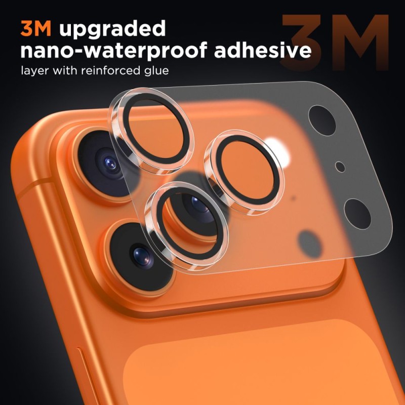 Tech-Protect Camfull Fit+ покритие за камера за iPhone 17 Pro, матово прозрачно (Matte Clear) - Tech-Protect Camfull Fit+ покритие за камера за iPhone 17 Pro, матово прозрачно (Matte Clear) - 5906302352852