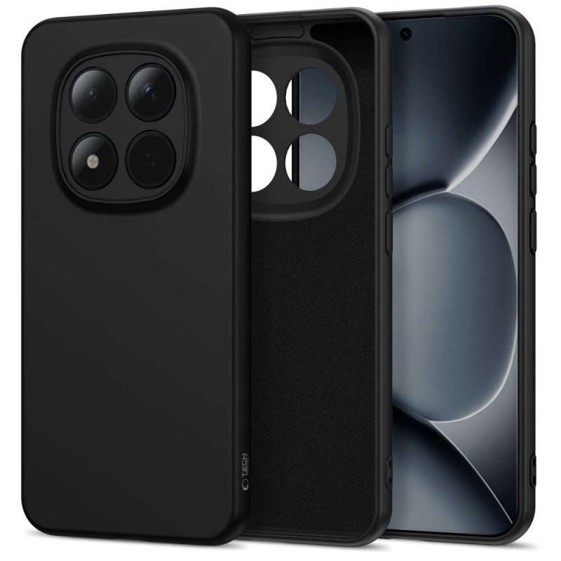 Tech-Protect ICON силиконов кейс за Xiaomi Redmi Note 15 Pro 5G, черен - 5906302352883