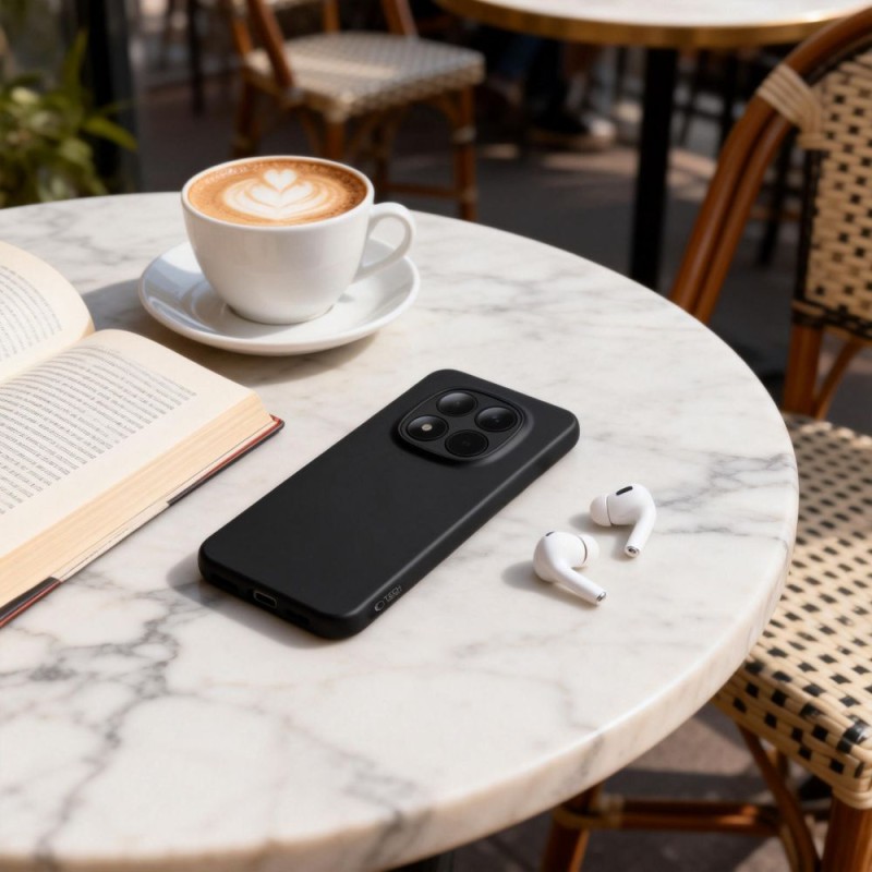 Tech-Protect ICON силиконов кейс за Xiaomi Redmi Note 15 Pro 5G, черен - 5906302352883