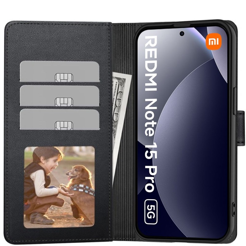 TECH-PROTECT Wallet за Xiaomi Redmi Note 15 Pro 5G, матова черна - TECH-PROTECT Wallet за Xiaomi Redmi Note 15 Pro 5G, матова черна - 5906302352890