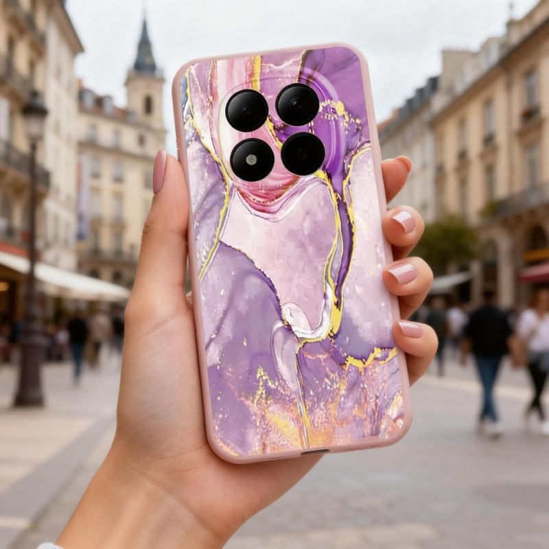 Tech-Protect ICON калъф силикон Marble за Xiaomi Redmi Note 15 Pro 5G - 5906302352920