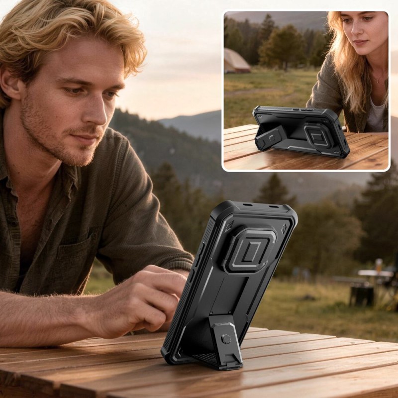 TECH-PROTECT KEVLAR CAM+ 2-SET калъф с броня за Xiaomi Redmi Note 15 Pro 5G (черен) - 5906302353071