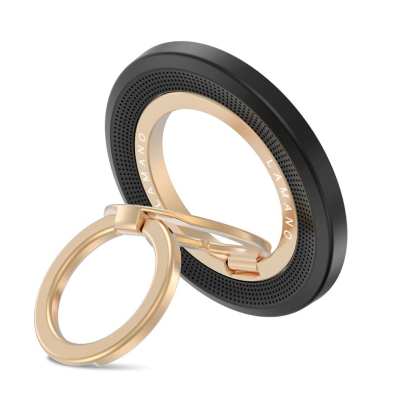 Tech-Protect MMR700 Lamano магнитен MagSafe държач за телефон Black/Gold - Tech-Protect MMR700 Lamano магнитен MagSafe държач за телефон Black/Gold - 5906302353088