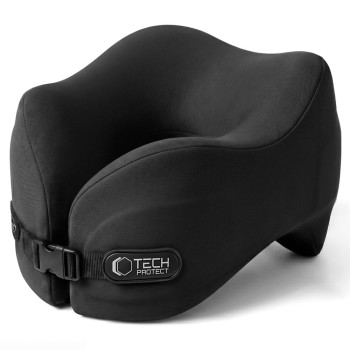 TECH-PROTECT COMFORTREST възглавница за пътуване за врат BLACK