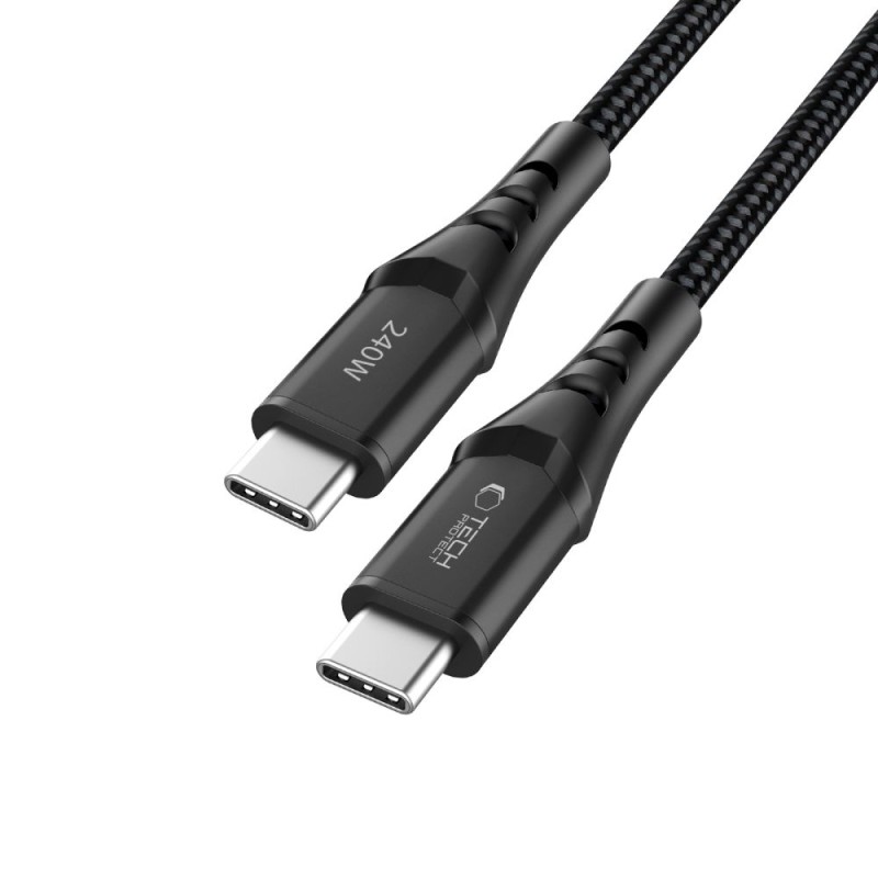 TECH-PROTECT UB11T ULTRABOOST USB-C кабел PD 240W / QC3.0, 200 см, черен - 5906302353132