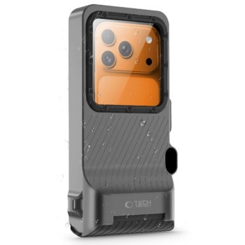 TECH-PROTECT IPX8 PRO Универсален водоустойчив калъф за гмуркане сив/черен TECH-PROTECT IPX8 PRO Универсален водоустойчив калъф за гмуркане сив/черен