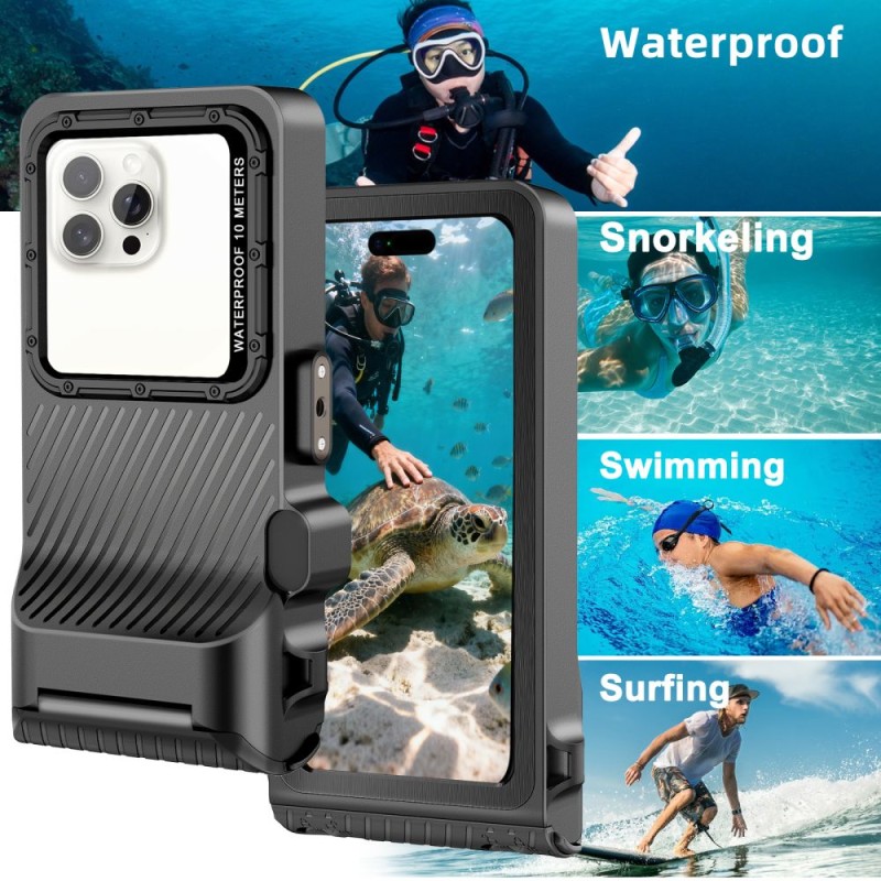 TECH-PROTECT IPX8 PRO Универсален водоустойчив калъф за гмуркане сив/черен - TECH-PROTECT IPX8 PRO Универсален водоустойчив калъф за гмуркане сив/черен - 5906302353149