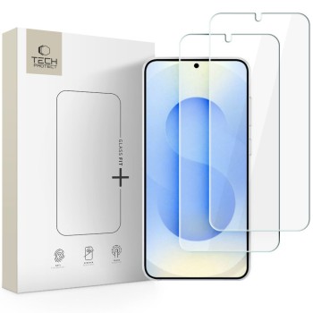 Закалено стъкло Tech-Protect Glass Fit+ 2-Pack за Samsung Galaxy S26+ Plus (Clear)