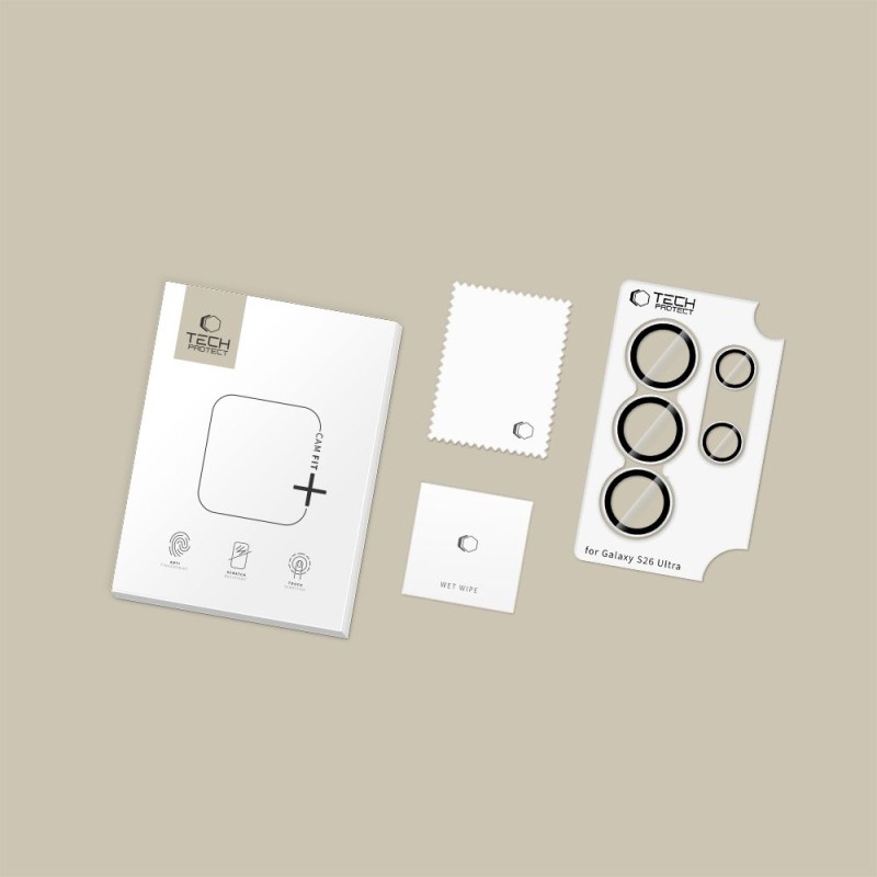 Tech-Protect Camring Fit+ протектор за камера за Samsung Galaxy S26 Ultra (прозрачен) - 5906302353231