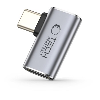 Tech-Protect UltraBoost AA01 ъглов адаптер USB-C (Type-C) сив
