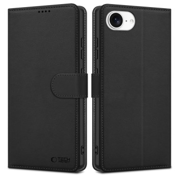 TECH-PROTECT Wallet за iPhone 16E / 17E, матово черно