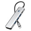 Tech-Protect HB01 HUB адаптер 5в1 Type-C + USB 3.0 + HDMI 4K/60Hz + PD100W, space grey - Tech-Protect HB01 HUB адаптер 5в1 Type-C + USB 3.0 + HDMI 4K/60Hz + PD100W, space grey - 5906302360529