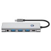 Tech-Protect HB04 Хъб адаптер 9в1 Type-C + USB 2.0 + USB 3.0 + HDMI 4K 60Hz + SD/TF + PD 100W + 3.5 мм аудио (Space Grey) - Tech-Protect HB04 Хъб адаптер 9в1 Type-C + USB 2.0 + USB 3.0 + HDMI 4K 60Hz + SD/TF + PD 100W + 3.5 мм аудио (Space Grey) - 5906302360536