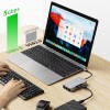 Tech-Protect HB05 HUB адаптер 9в1 Type-C + USB 2.0/3.0 + HDMI 4K 60Hz + SD/TF + PD 100W + RJ45 1000M Space Grey - 5906302360543