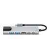 Tech-Protect HB02 Hub Adapter 6в1 Type-C + USB 2.0 + USB 3.0 + HDMI 4K/30Hz + RJ45 + PD 100W Space Grey - Tech-Protect HB02 Hub Adapter 6в1 Type-C + USB 2.0 + USB 3.0 + HDMI 4K/30Hz + RJ45 + PD 100W Space Grey - 5906302360574