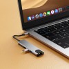 Tech-Protect HB02 Hub Adapter 6в1 Type-C + USB 2.0 + USB 3.0 + HDMI 4K/30Hz + RJ45 + PD 100W Space Grey - Tech-Protect HB02 Hub Adapter 6в1 Type-C + USB 2.0 + USB 3.0 + HDMI 4K/30Hz + RJ45 + PD 100W Space Grey - 5906302360574
