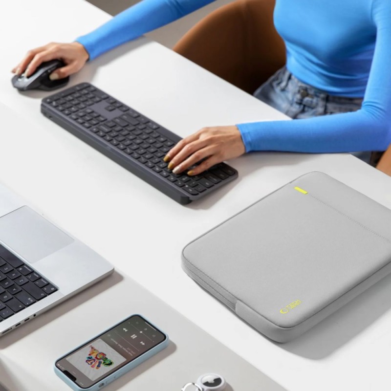 Tech-Protect Defender Калъф за лаптоп 15–16 инча Crayon Grey - Tech-Protect Defender Калъф за лаптоп 15–16 инча Crayon Grey - 5906302360697