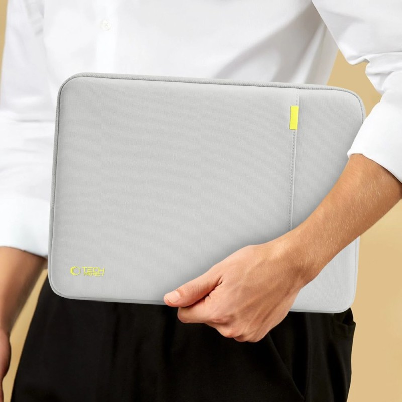 Tech-Protect Defender Калъф за лаптоп 15–16 инча Crayon Grey - Tech-Protect Defender Калъф за лаптоп 15–16 инча Crayon Grey - 5906302360697