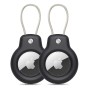 Tech-Protect Rough Vein 2-Pack за Apple AirTag 1/2 Black (2 брелока)