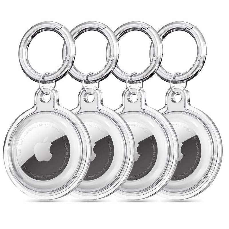 TECH-PROTECT ICON 4 броя за Apple AirTag 1/2 прозрачен - 5906302360765