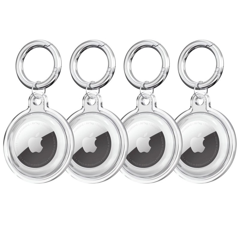 TECH-PROTECT ICON 4 броя за Apple AirTag 1/2 прозрачен - 5906302360765