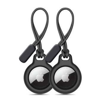 Tech-Protect Rough Chain 2-Pack за Apple AirTag 1/2, черен