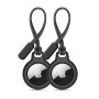 Tech-Protect Rough Chain 2-Pack за Apple AirTag 1/2, черен