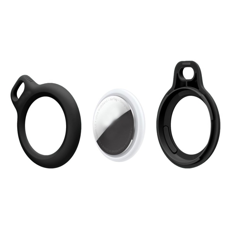Tech-Protect Rough Chain 2-Pack за Apple AirTag 1/2, черен - 5906302360772