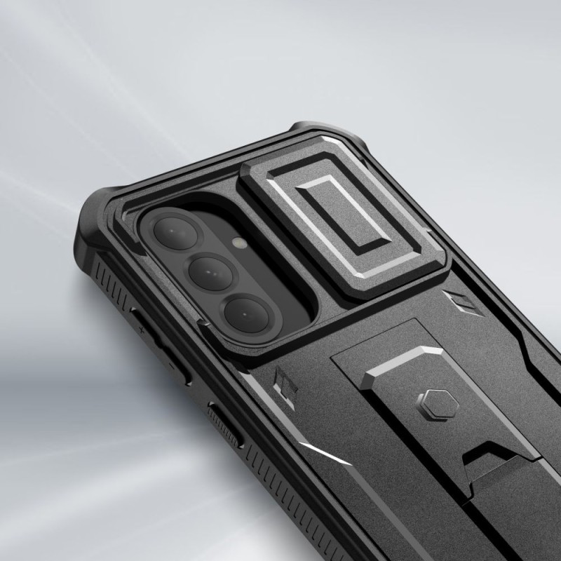 Tech-Protect Kevlar Cam+ калъф с броня + стойка за Samsung Galaxy A56 5G, черен - Tech-Protect Kevlar Cam+ калъф с броня + стойка за Samsung Galaxy A56 5G, черен - 5906302360833
